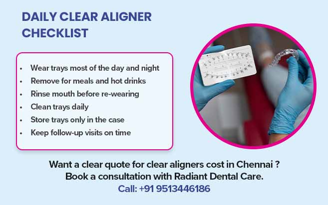 Daily Clear Aligner Care Checklist