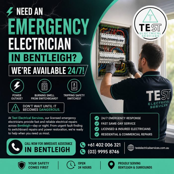 Emergency Electrician in Bentleigh? We’re Available 24/7!