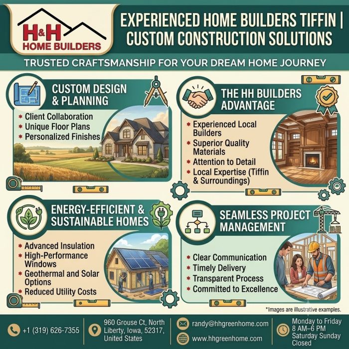 Experienced Home Builders Tiffin for Custom Construction