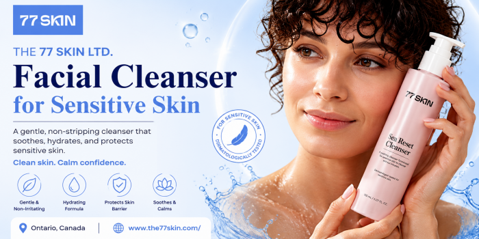 Facial Cleanser for Sensitive Skin | THE 77 SKIN LTD