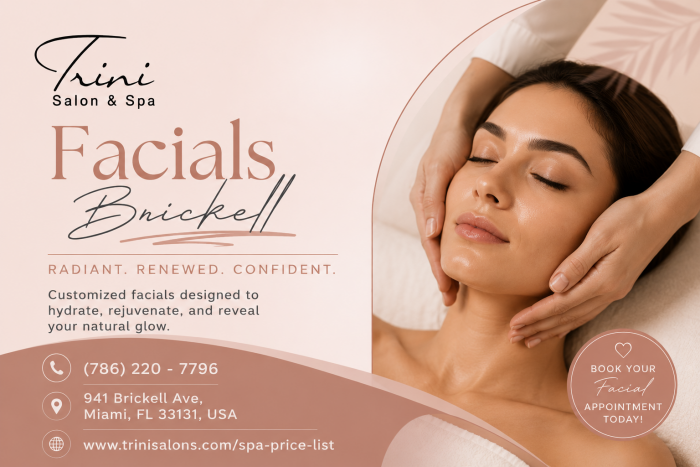 Facials Brickell Customized Skin Care Treatments Trini Spa Brickell