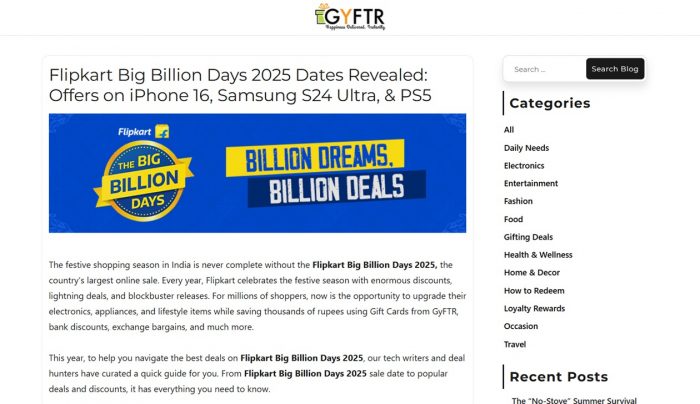 Explore Flipkart Big Billion Sale Offers & Discounts