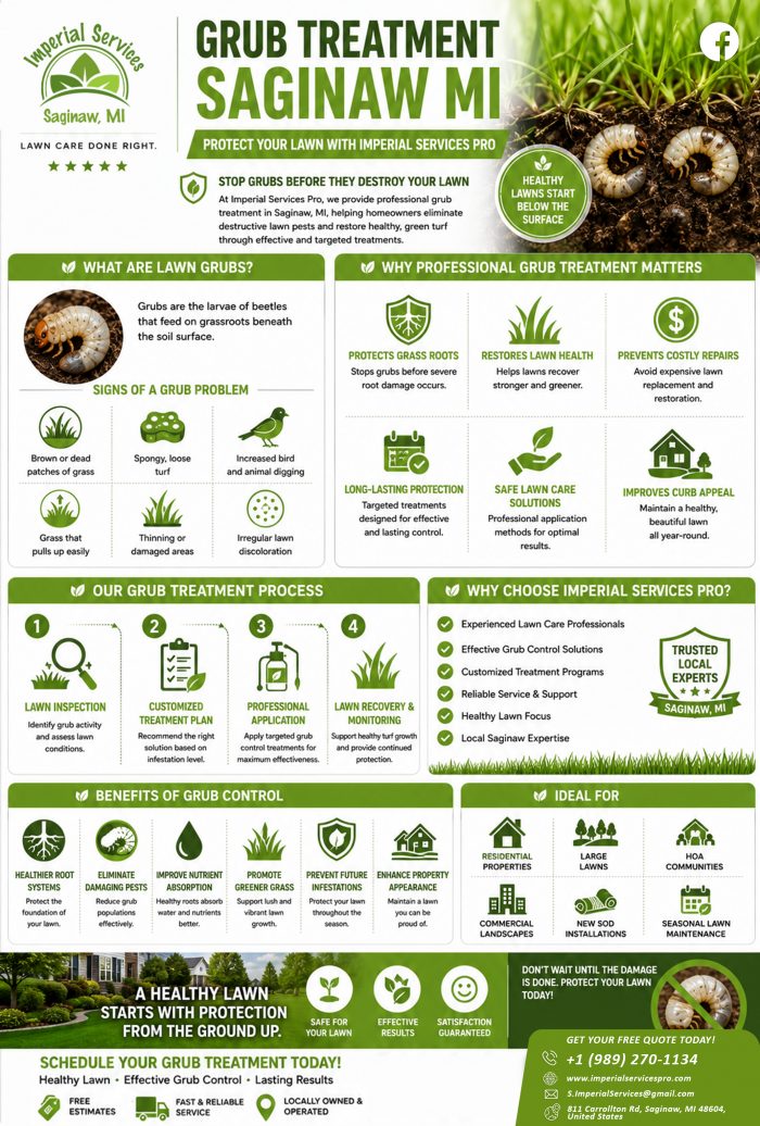 Say Goodbye to Lawn Damage with Grub Control in Saginaw
