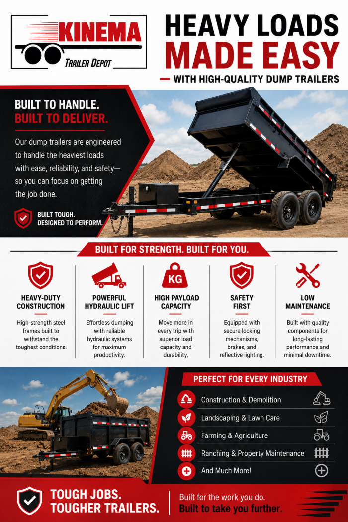 Heavy Loads Made Easy with High-Quality Dump Trailers