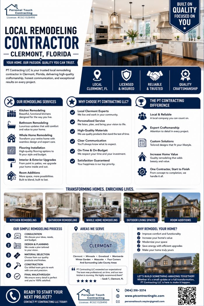 Why Clermont Homeowners Choose Professional Remodeling Contractors