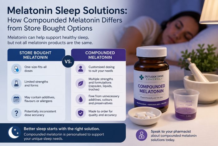 Melatonin Sleep Solutions: How Compounded Melatonin Differs from Store-Bought Options