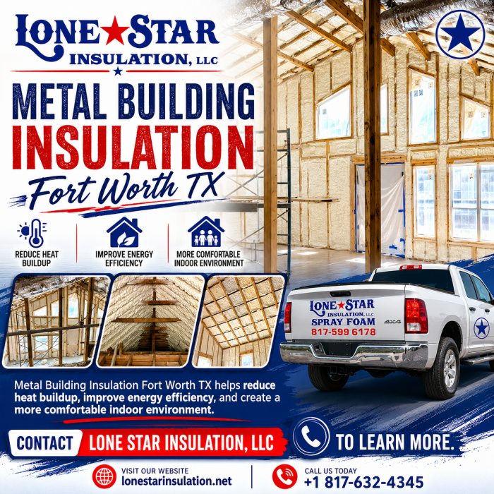 Metal Building Insulation Fort Worth TX