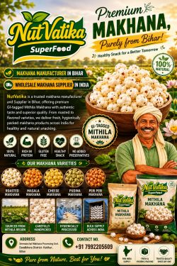 NutVatika – Premium Makhana Manufacturer in Bihar, India