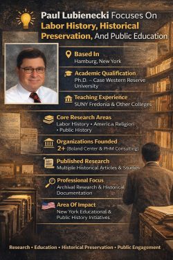 Paul Lubienecki Focuses On Labor History, Historical Preservation, And Public Education