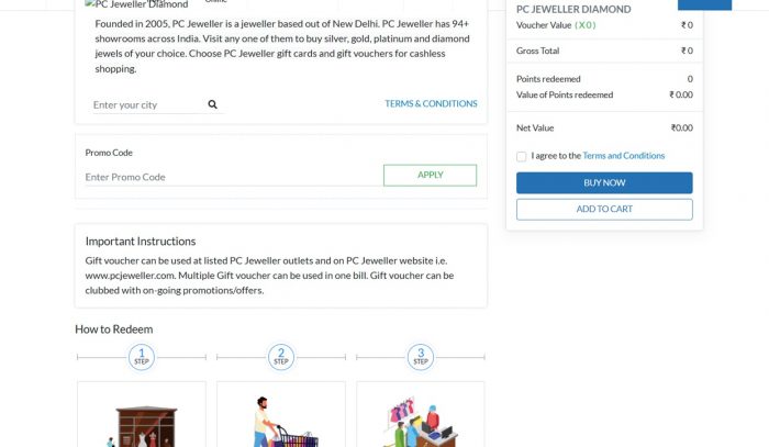 Buy PC Jewellers Gift Voucher for Premium Jewellery Gifting
