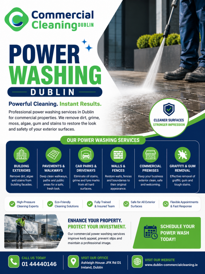 Affordable Power Washing Dublin for Commercial Properties