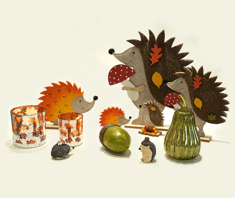 Wool Felt Hedgehog Crafts Harvest Festival Home Decorations