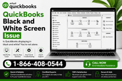 Resolve the QuickBooks Black and White Screen Issue