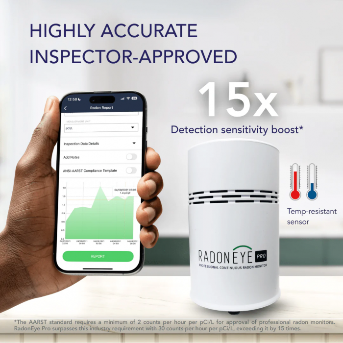 Ecosense RadonEye Pro – Professional-Grade Radon Monitoring with Real-Time Results
