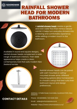 Rainfall Shower Head for Modern Bathrooms