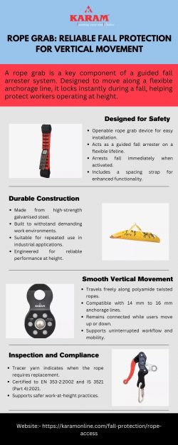Rope Grab: Reliable Fall Protection for Vertical Movement