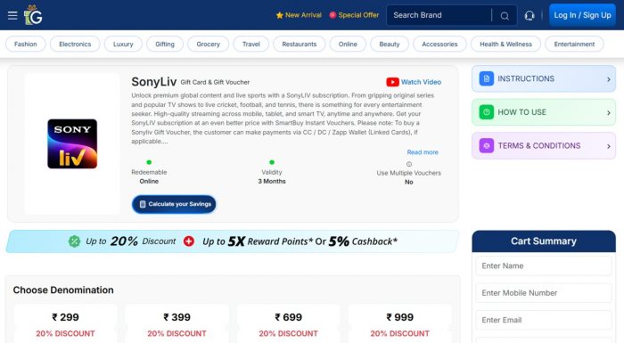 Get Best Sony LIV Subscription Offers Online