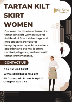 Tartan Kilt Skirt Women for Elegant Highland Style