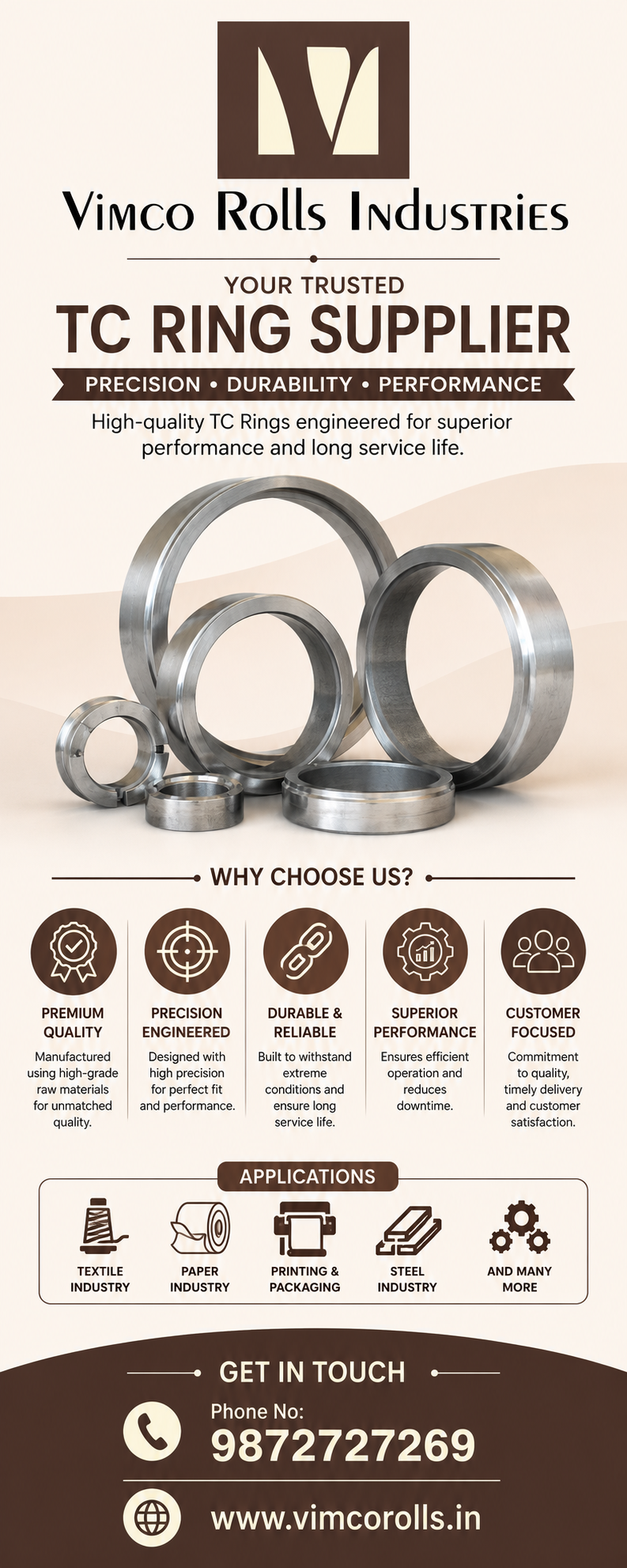 Vimco Rolls – Trusted TC Ring Supplier