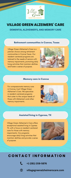 Village Green Alzeimers’ Care – DEMENTIA, ALZHEIMER’S AND MEMORY CARE
