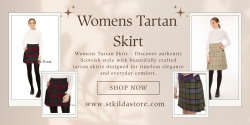 Womens Tartan Skirt Made with Scottish Heritage