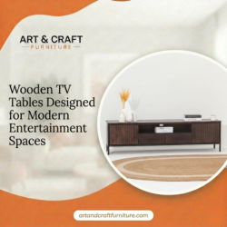 Wooden TV Tables Designed for Modern Entertainment Spaces