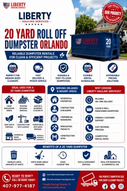 Simplify Your Cleanup with a 20 Yard Roll Off Dumpster Orlando