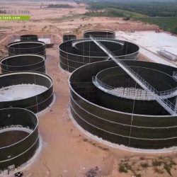 Bolted Steel Industrial Water Tanks for Coco Cola Wastewater Treatment Plant