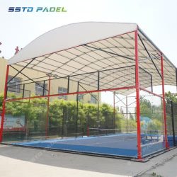 Hot Dip Galvanized Padel Tennis Court With Canopy Paddle Court Roof 006