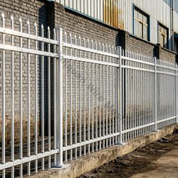 Galvanized steel fence