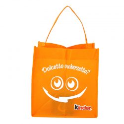 Orange Screen-Printed Promotional Bag