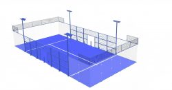 temporary padel court