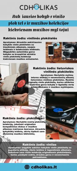 Aukščiausios kokybės vinilo plokštelės ir muzikos kolekcijos kiekvienam muzikos mylėtojui