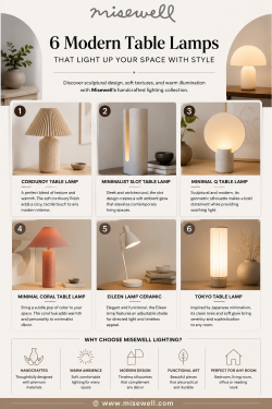 6 Modern Minimalist Table Lamps to Elevate Your Home | Misewell Lighting Collection