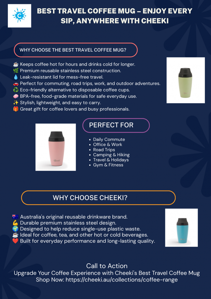 Best Travel Coffee Mug – Keep Every Sip Hot or Cold with Cheeki