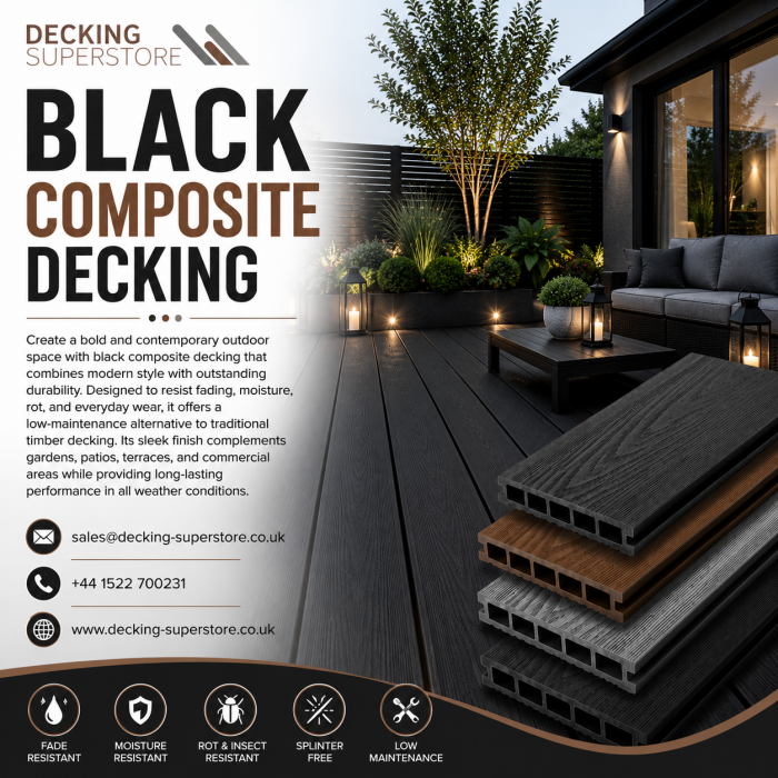 Black Composite Decking
