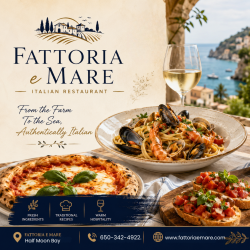 Italian Restaurant in Half Moon Bay – Authentic Italian Dining with Coastal Charm
