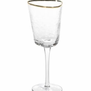Gold Rimmed Wine Glasses – Set of 4 | Elegant Stemware for Entertaining