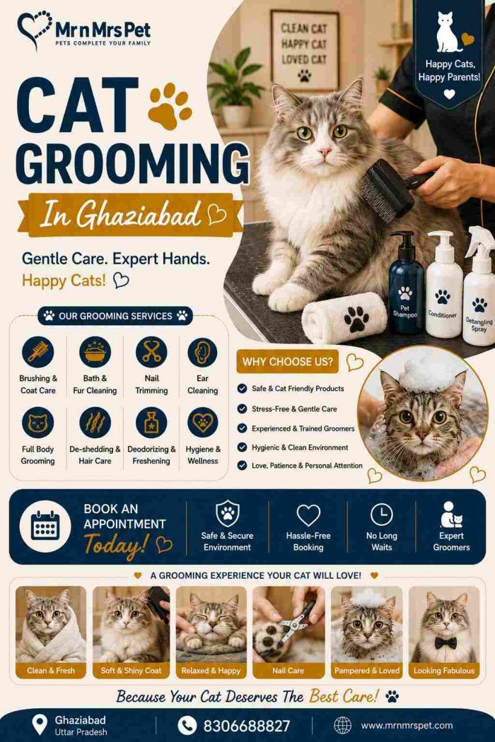 Cat Grooming In Ghaziabad