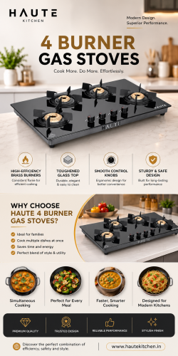Premium 4 Burner Gas Stoves for Modern Kitchens