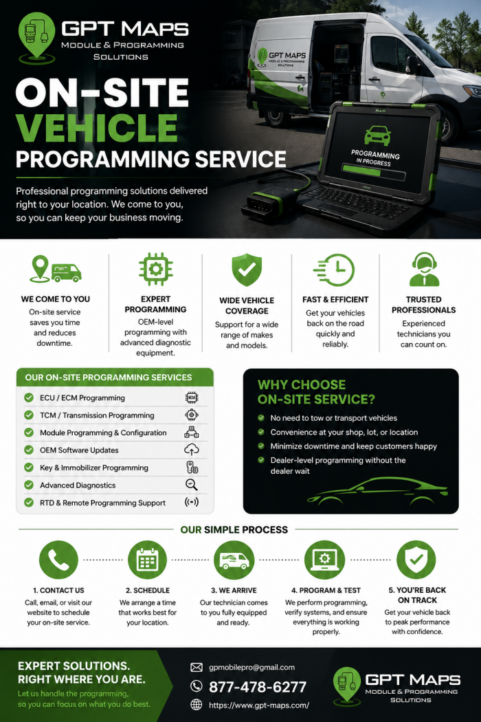 Expert On-Site Vehicle Programming Service for Modern Vehicles
