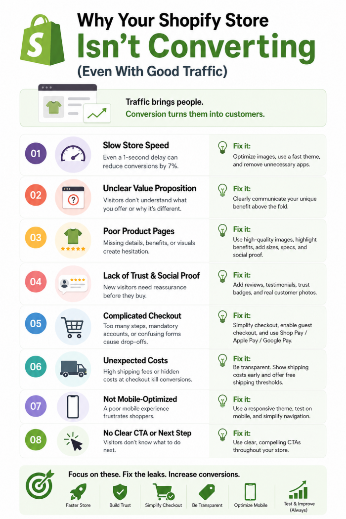 Why Your Shopify Store Isn’t Converting (Even With Good Traffic)
