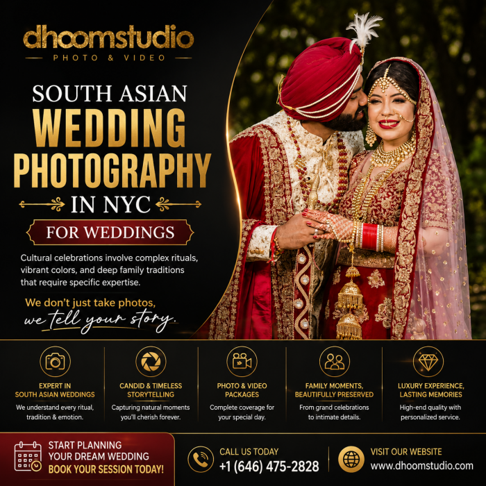 South Asian Wedding Photography in NYC for Weddings