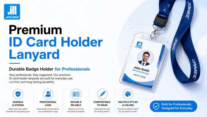 Premium ID Card Holder Lanyard | Durable Badge Holder for Professionals