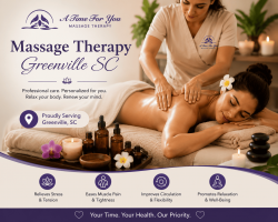 Massage Therapy Greenville SC – Personalized Care for Relaxation & Wellness
