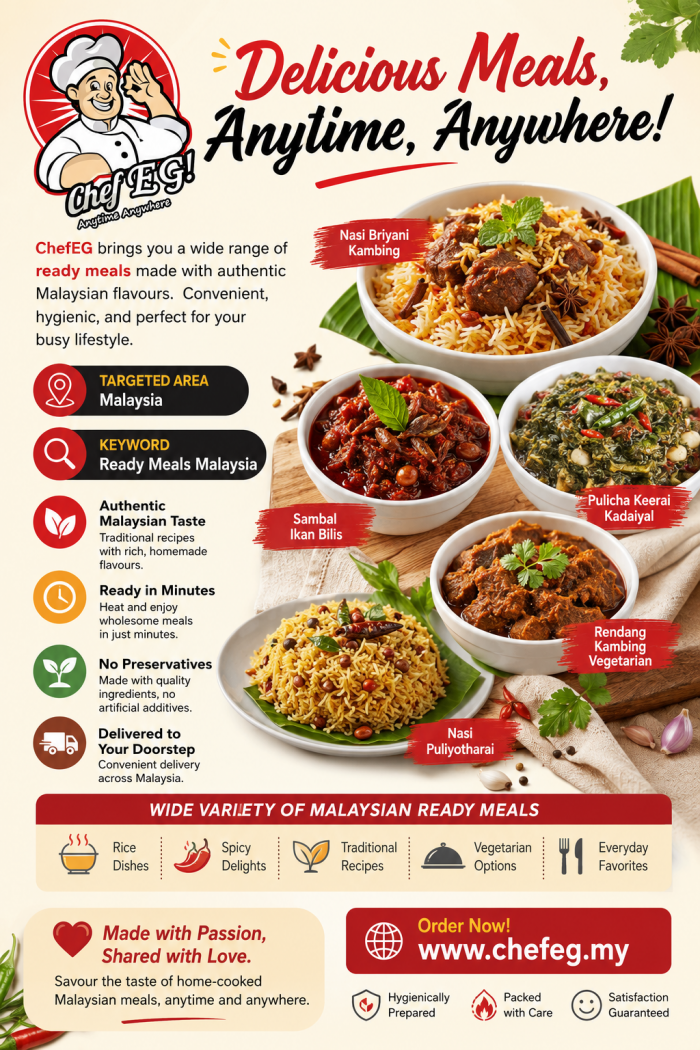 ChefEG Malaysia – Ready Meals Crafted with Authentic Flavours