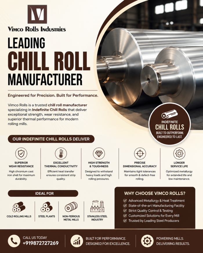 Best Chill Roll Manufacturer in India | Vimco Rolls
