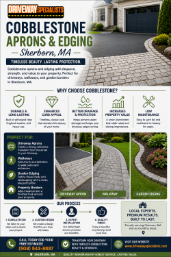 Durable Cobblestone Driveway Aprons in Sherborn, MA