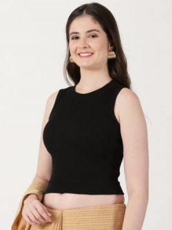 Buy Premium Sleeveless Close Neck Blouse for Women | NOTYET by Us