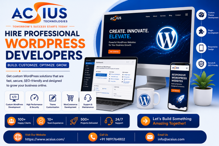 WordPress Design Company in India for Custom Website Design